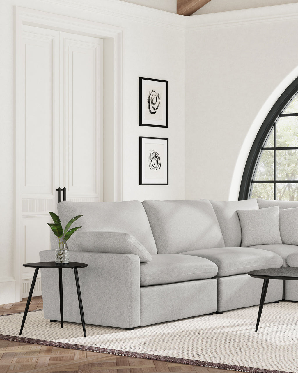 Collins Modular LAF Power Recliner Grey