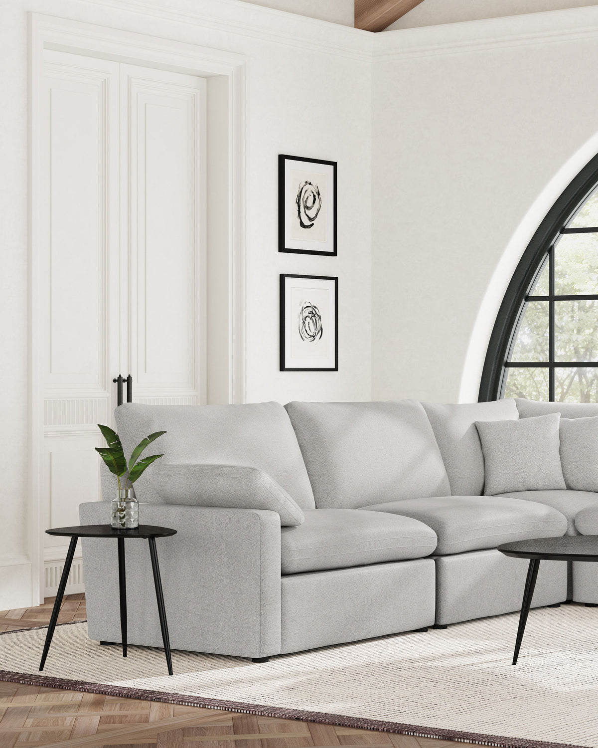 Collins Modular LAF Power Recliner Grey