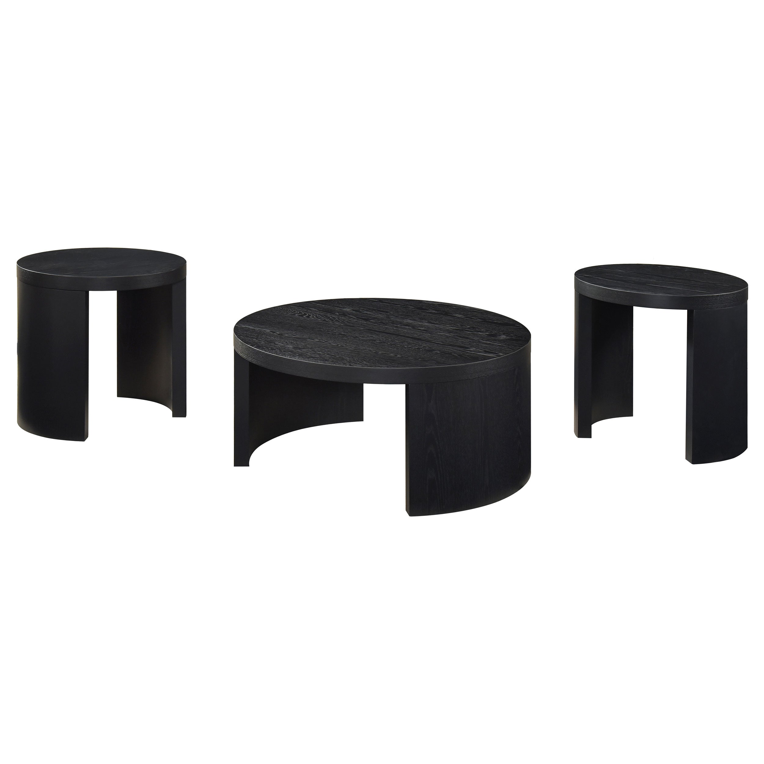 Sweeney 3-piece Coffee and End Occasional Table Set Black