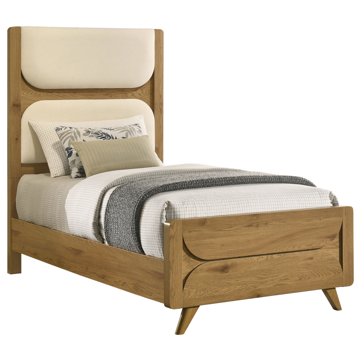 Bennett Twin Bed Light Oak