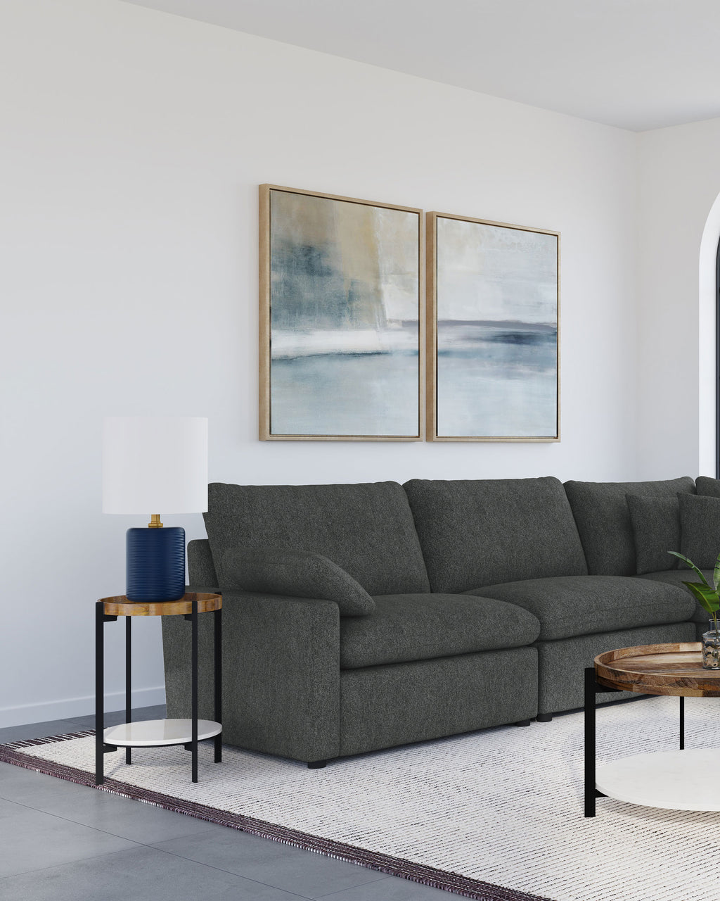 Collins Modular RAF Power Recliner Dark Grey