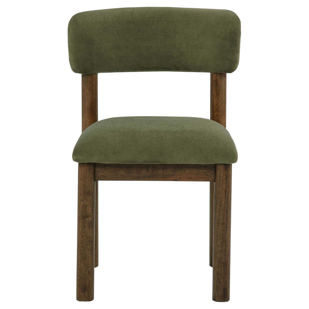 Faulkner Upholstered Dining Side Chair Moss Green (Set of 2)