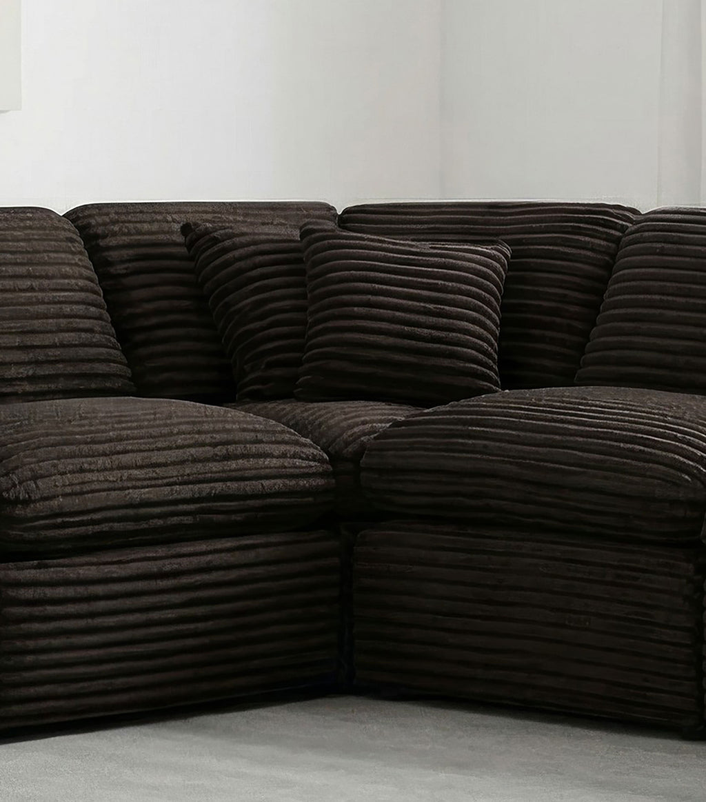 Collins Modular Corner Chair Chocolate Brown