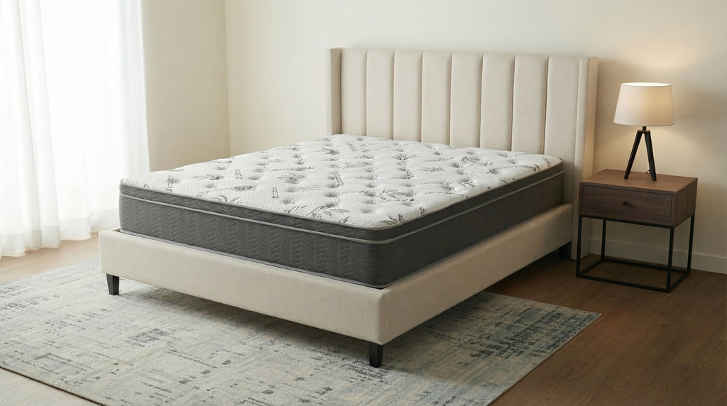 Sommet 13-inch Twin Bamboo Euro Top Memory Foam Hybrid Mattress