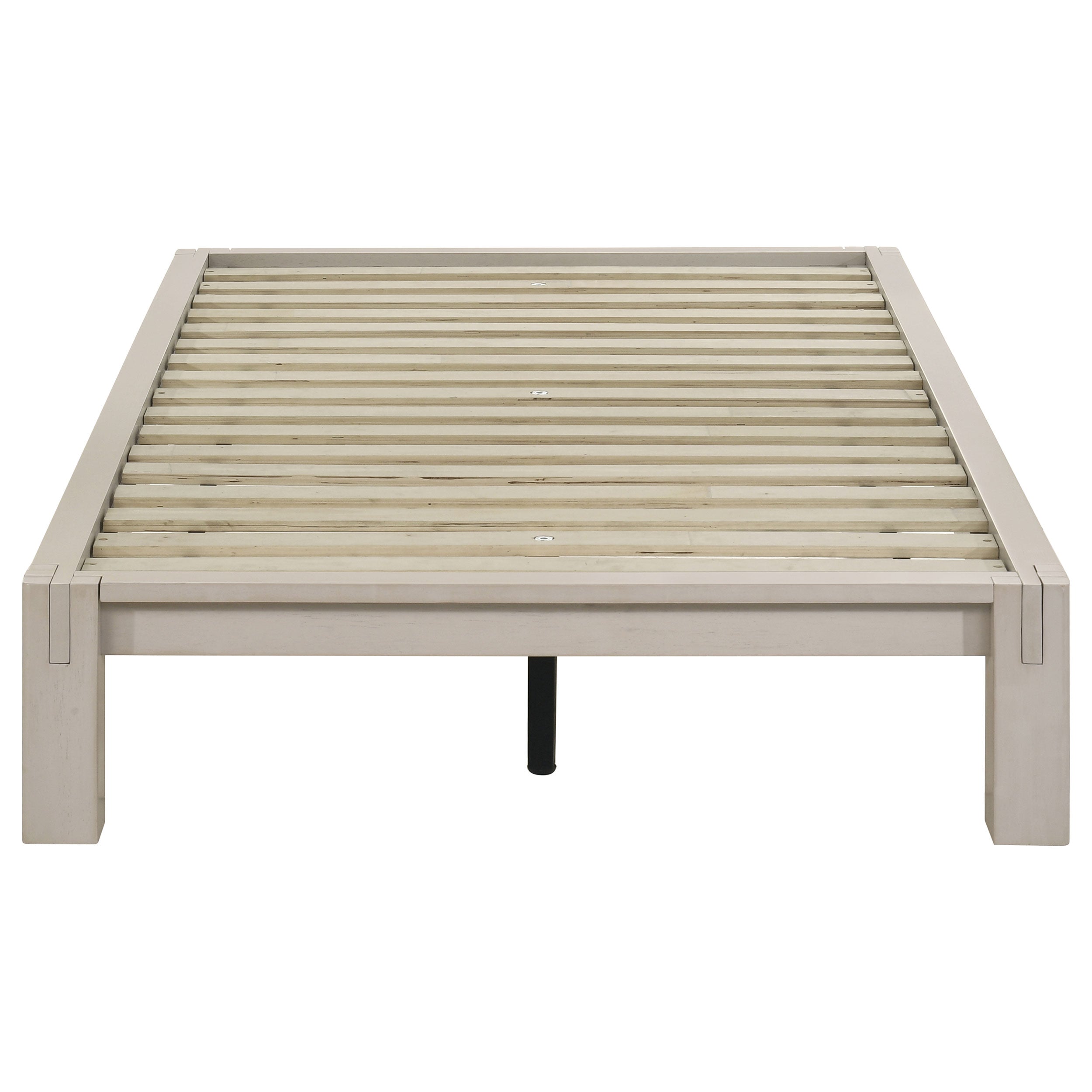 Gislen Twin Easy Assembly Wood Platform Bed White