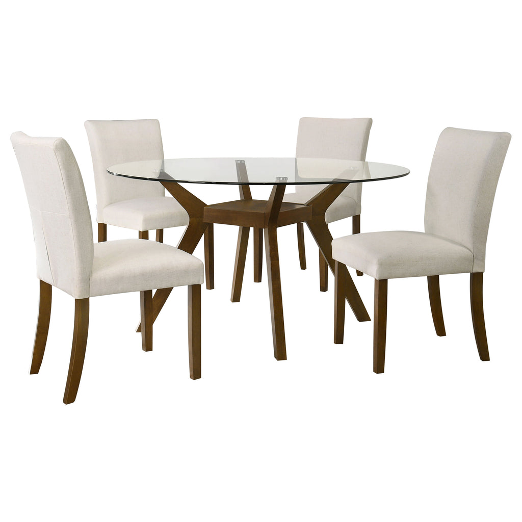 Paxton Square Wood Dining Table Base Brown