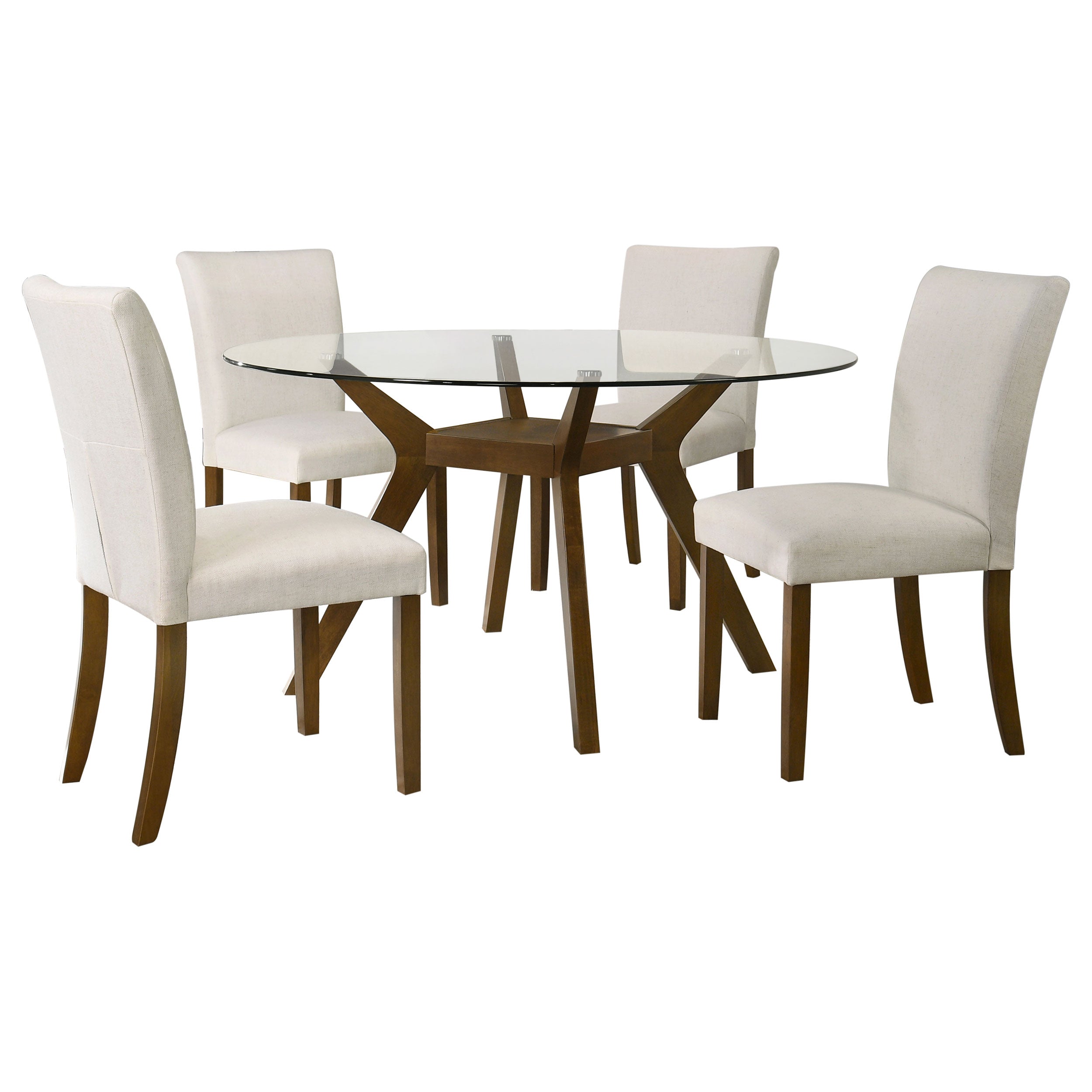 Paxton Square Wood Dining Table Base Brown