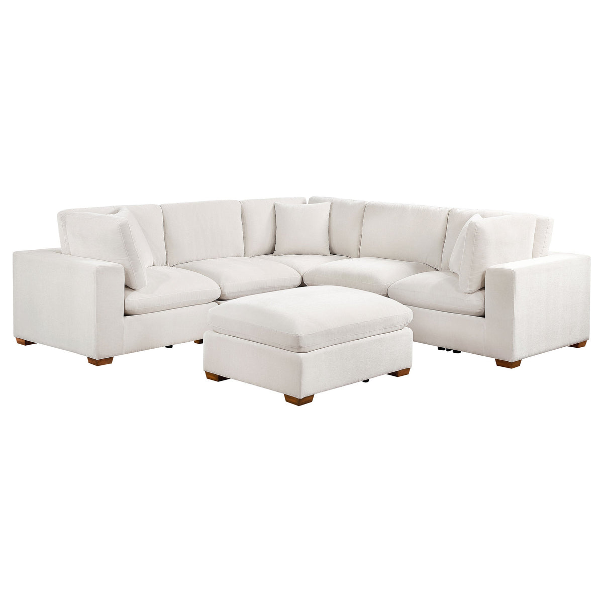 Cloud Lux 4-Piece Upholstered Modular Sectional Sofa