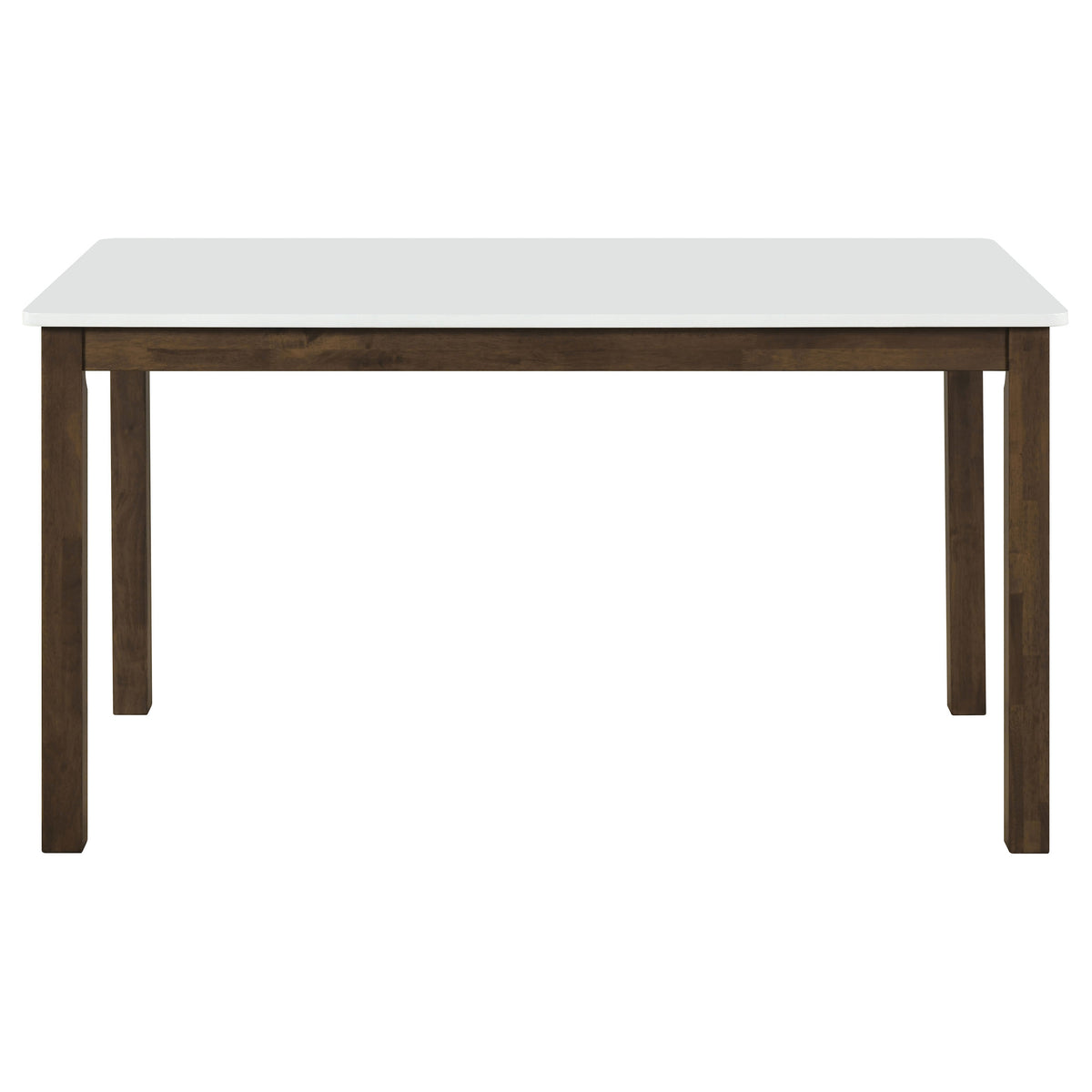 Merrin 55-inch Rectangular Dining Table White and Walnut