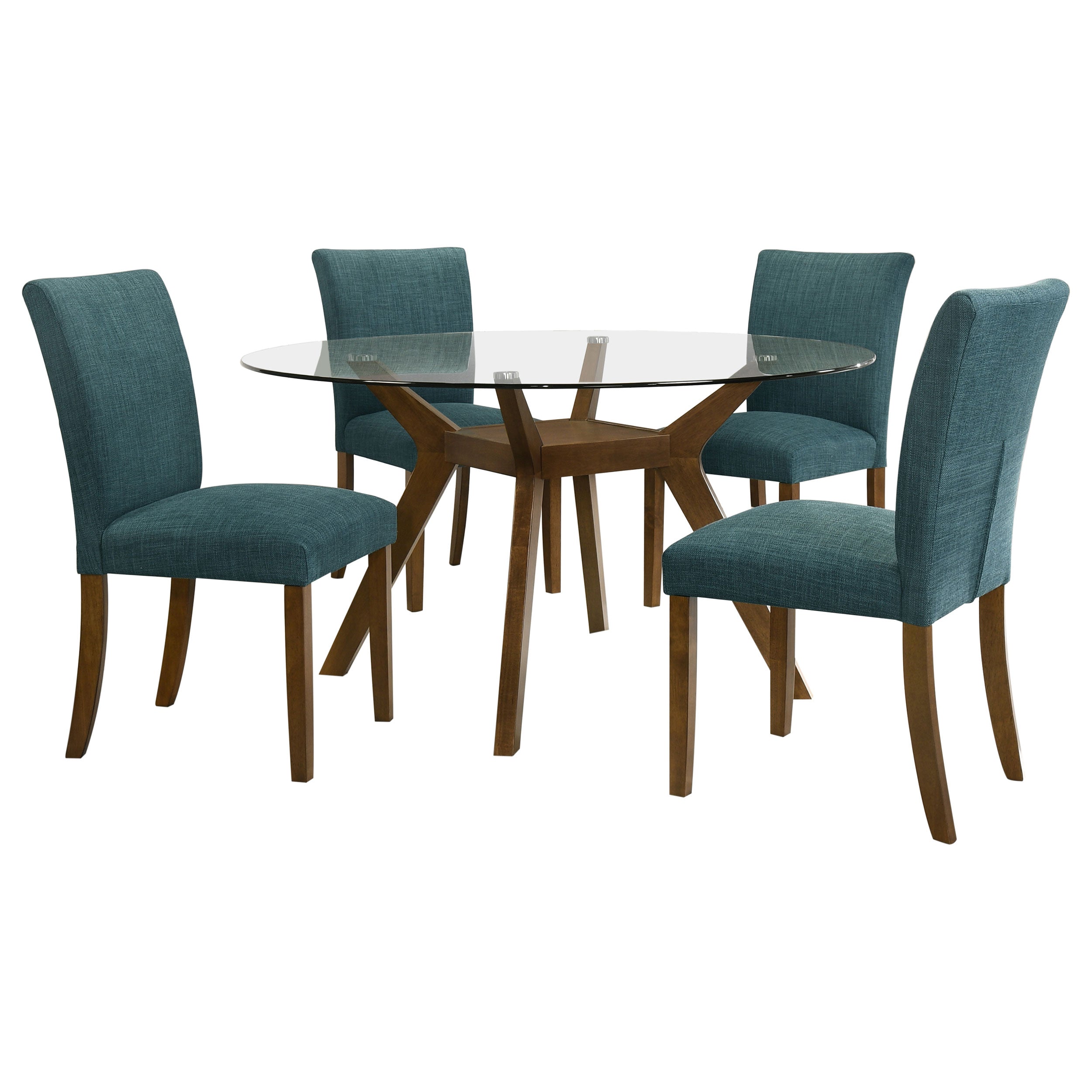 Paxton Square Wood Dining Table Base Brown