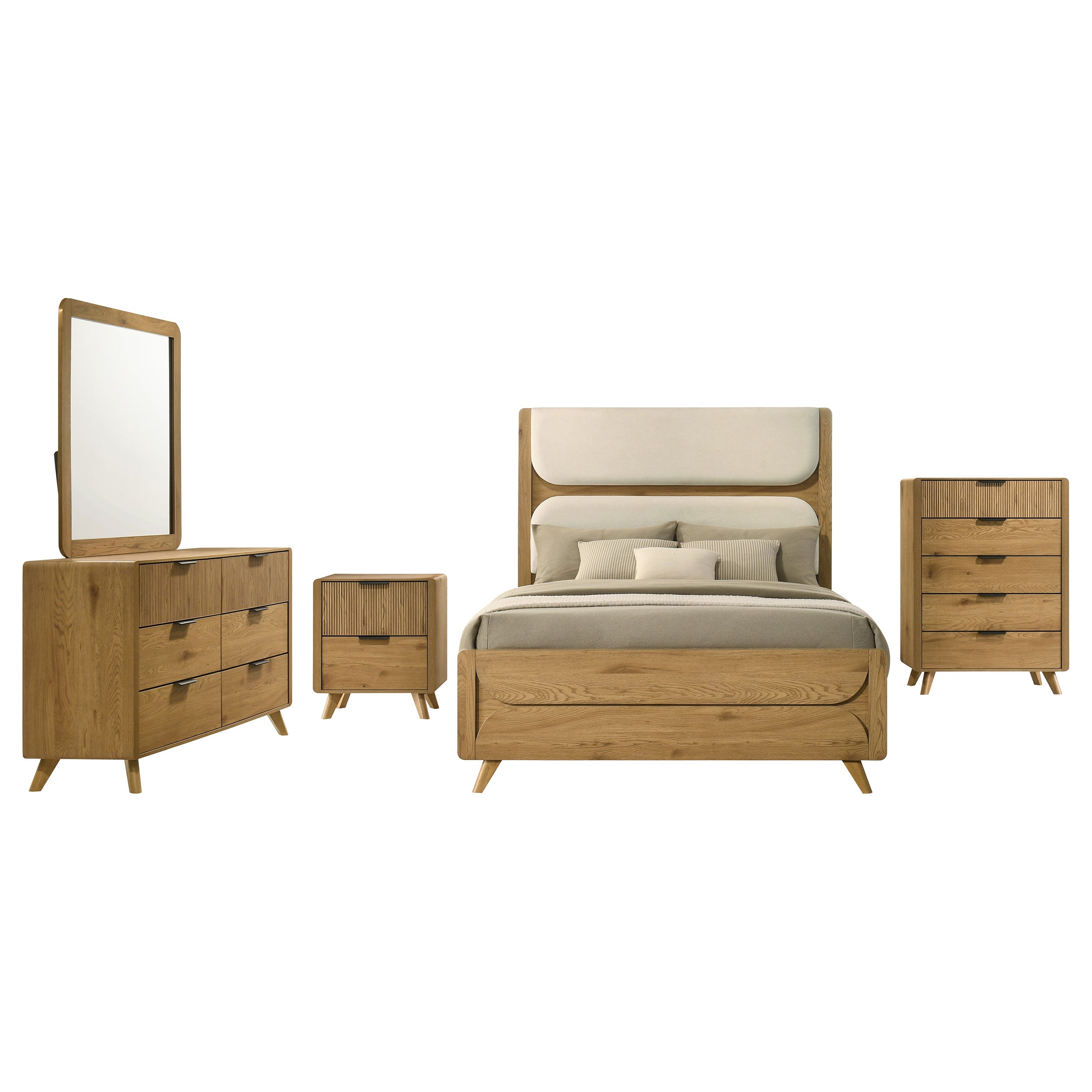 Bennett 5-piece Full Bedroom Set Light Oak