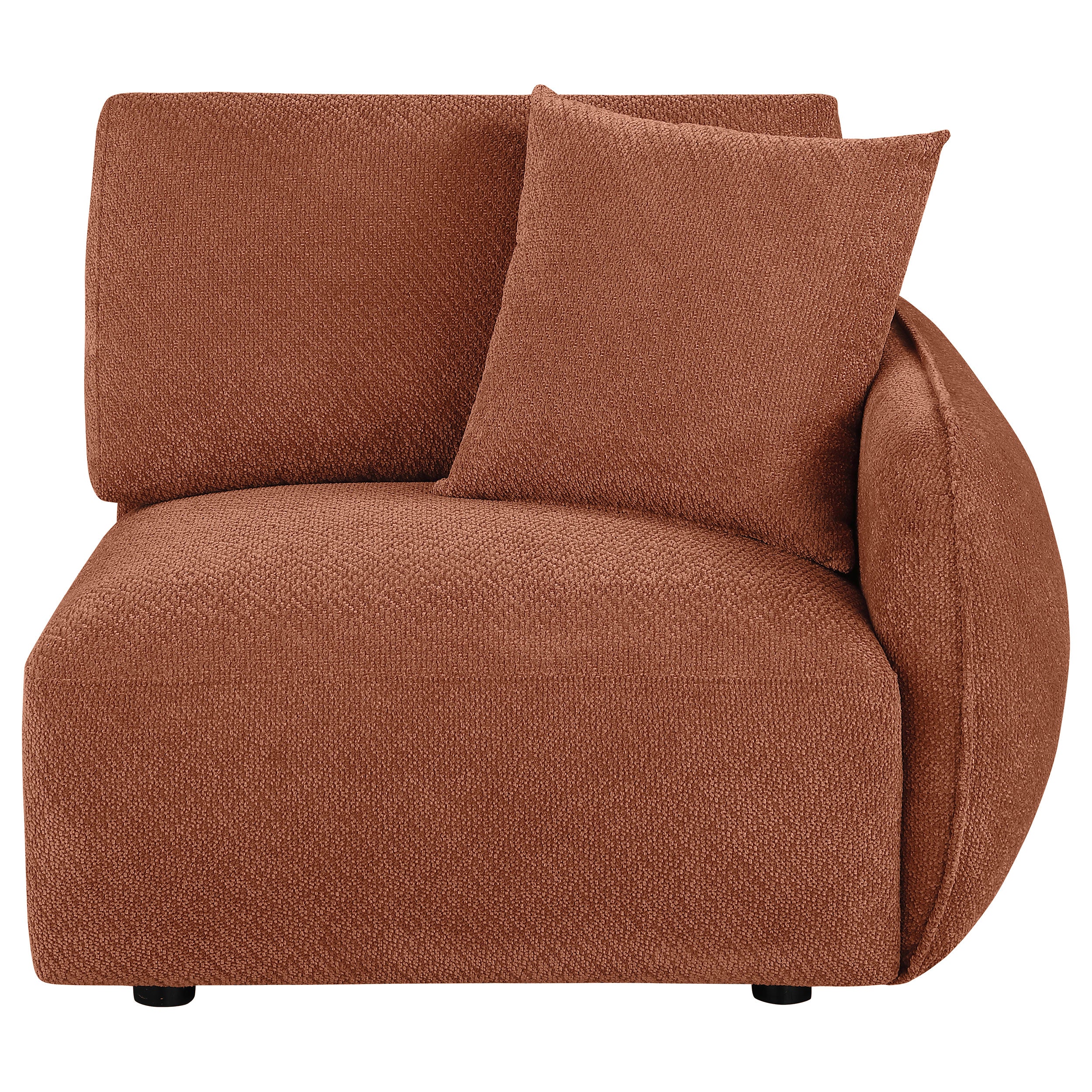 Elysia Fabric Upholstered Modular RAF Chair Coral
