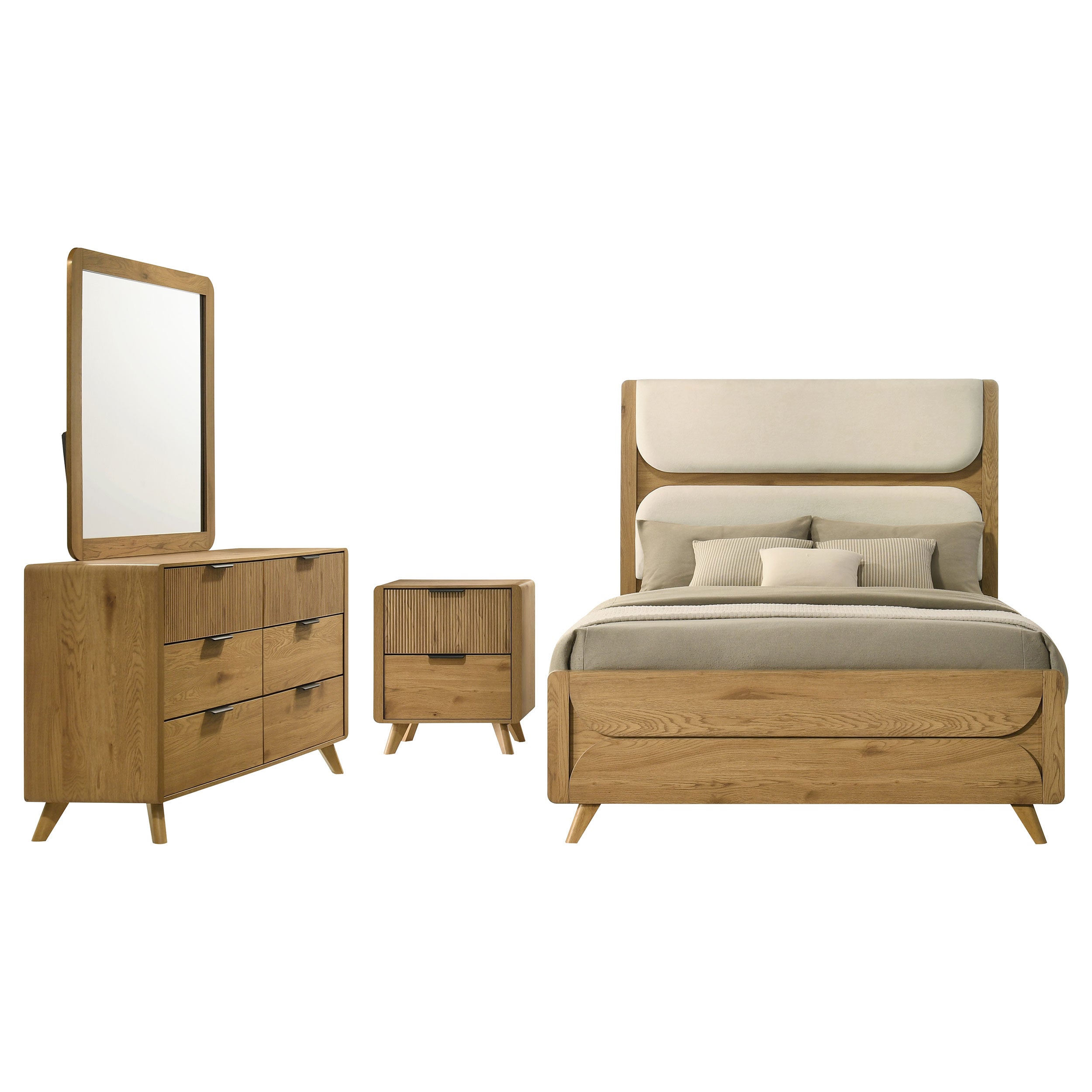 Bennett 4-piece Full Bedroom Set Light Oak