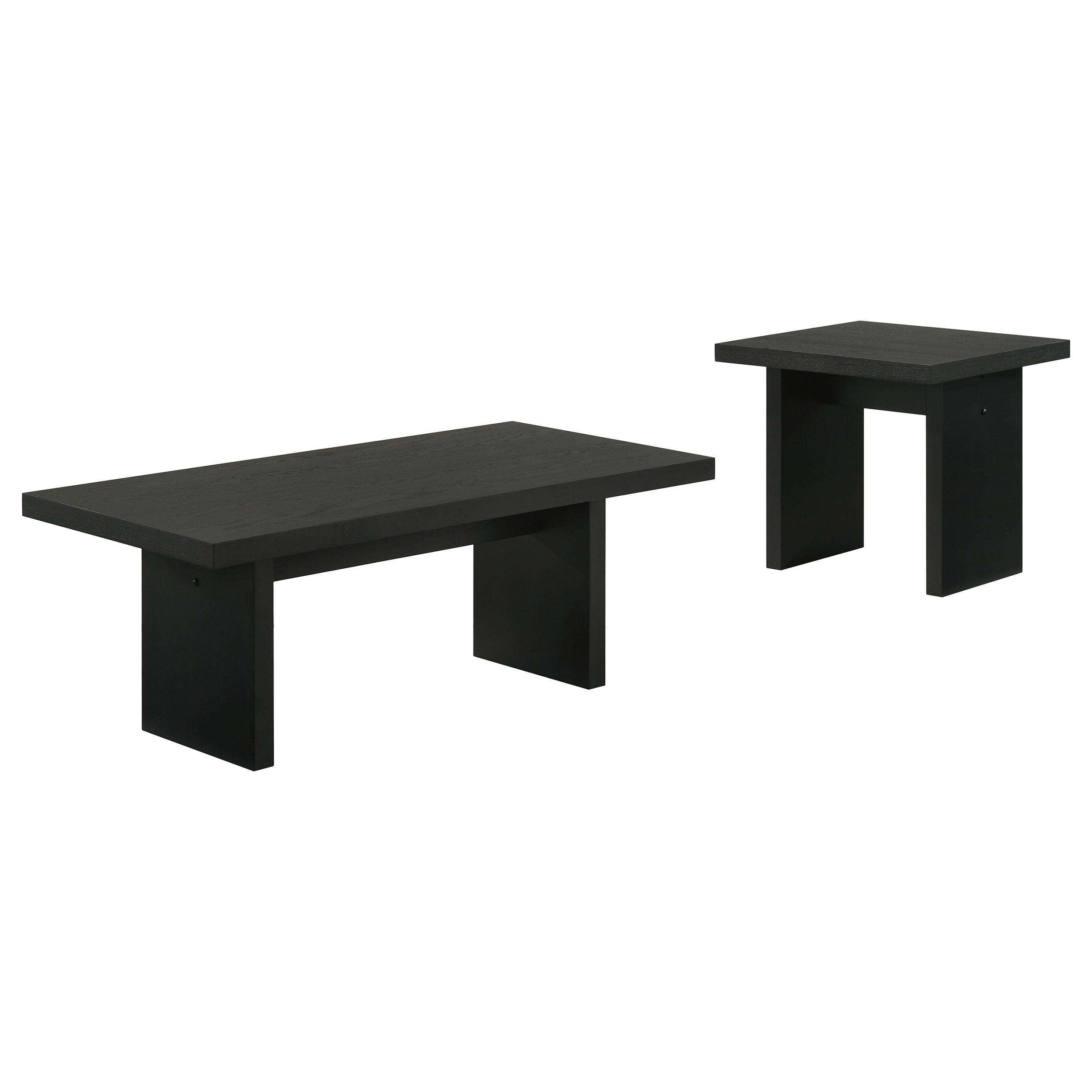 Decker 2-piece Coffee and End Table Set Black