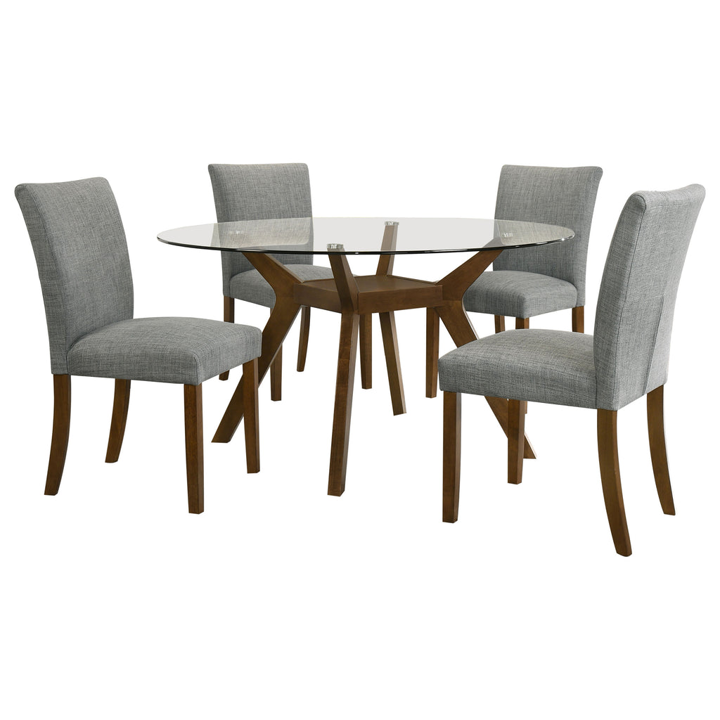 Paxton Square Wood Dining Table Base Brown