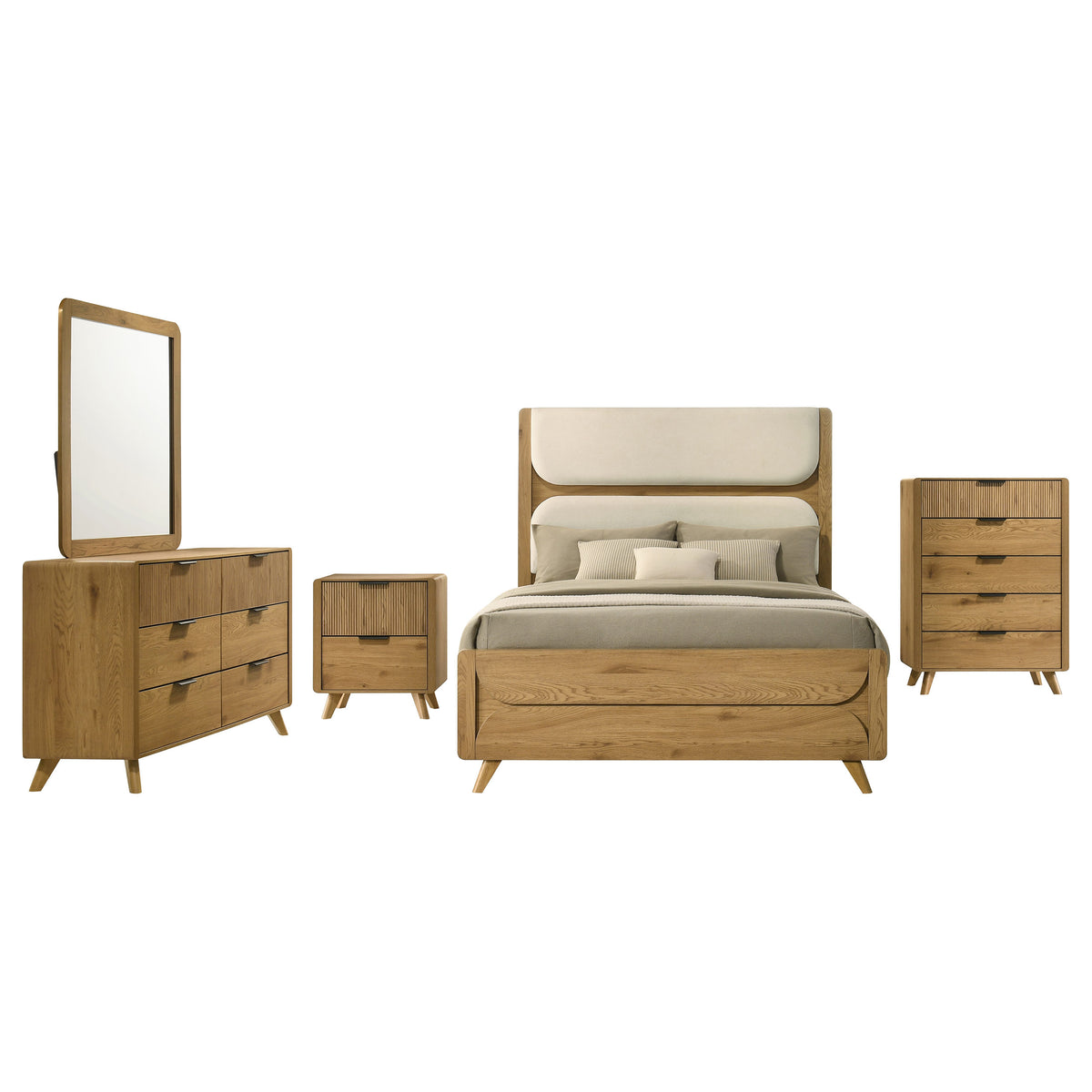Bennett 5-piece Twin Bedroom Set Light Oak