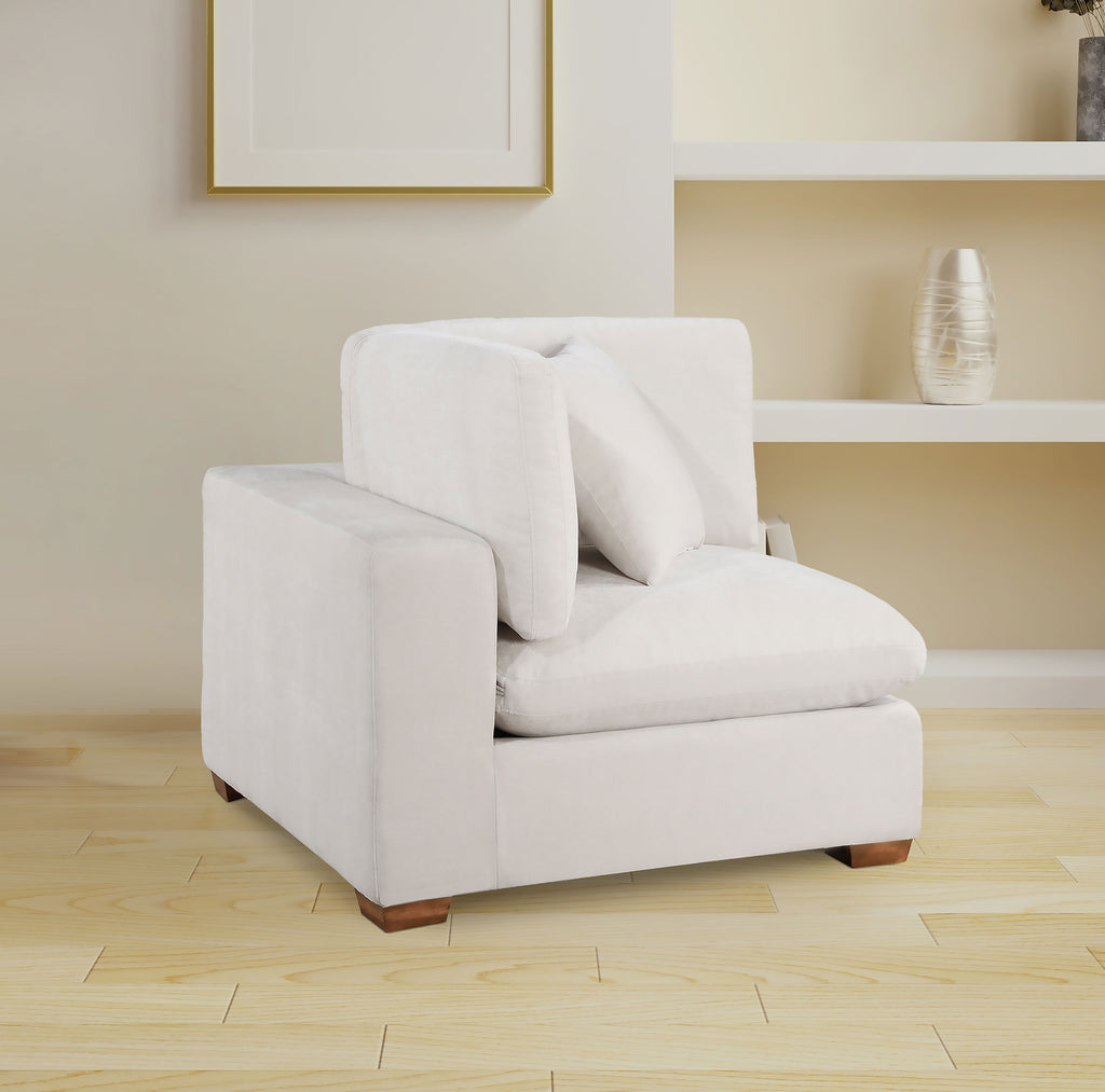 Cloud Lux Upholstered Corner Chair Sand Beige