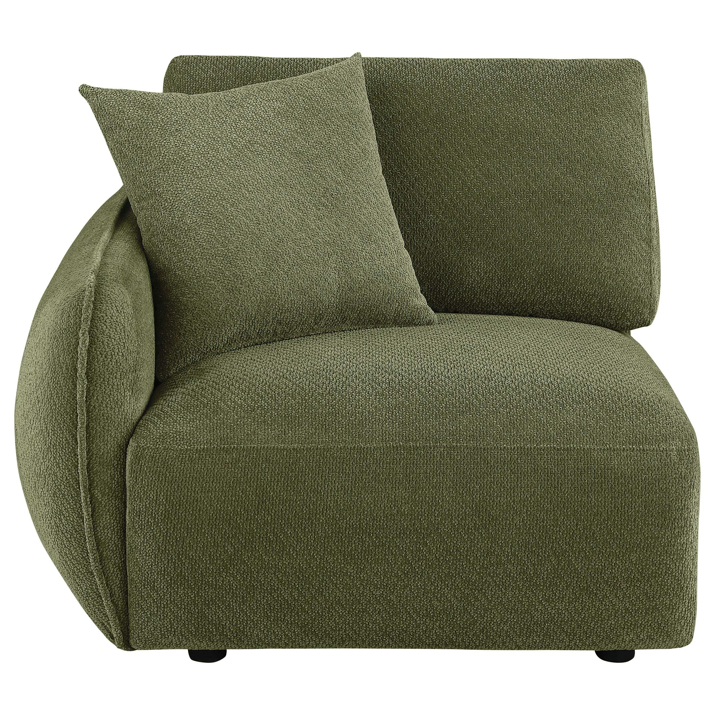 Elysia Fabric Upholstered Modular LAF Chair Green