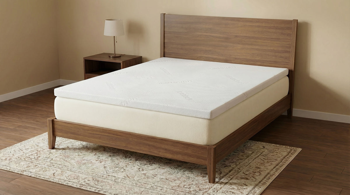 Cascade 3-inch Queen Cool Memory Foam Mattress Topper