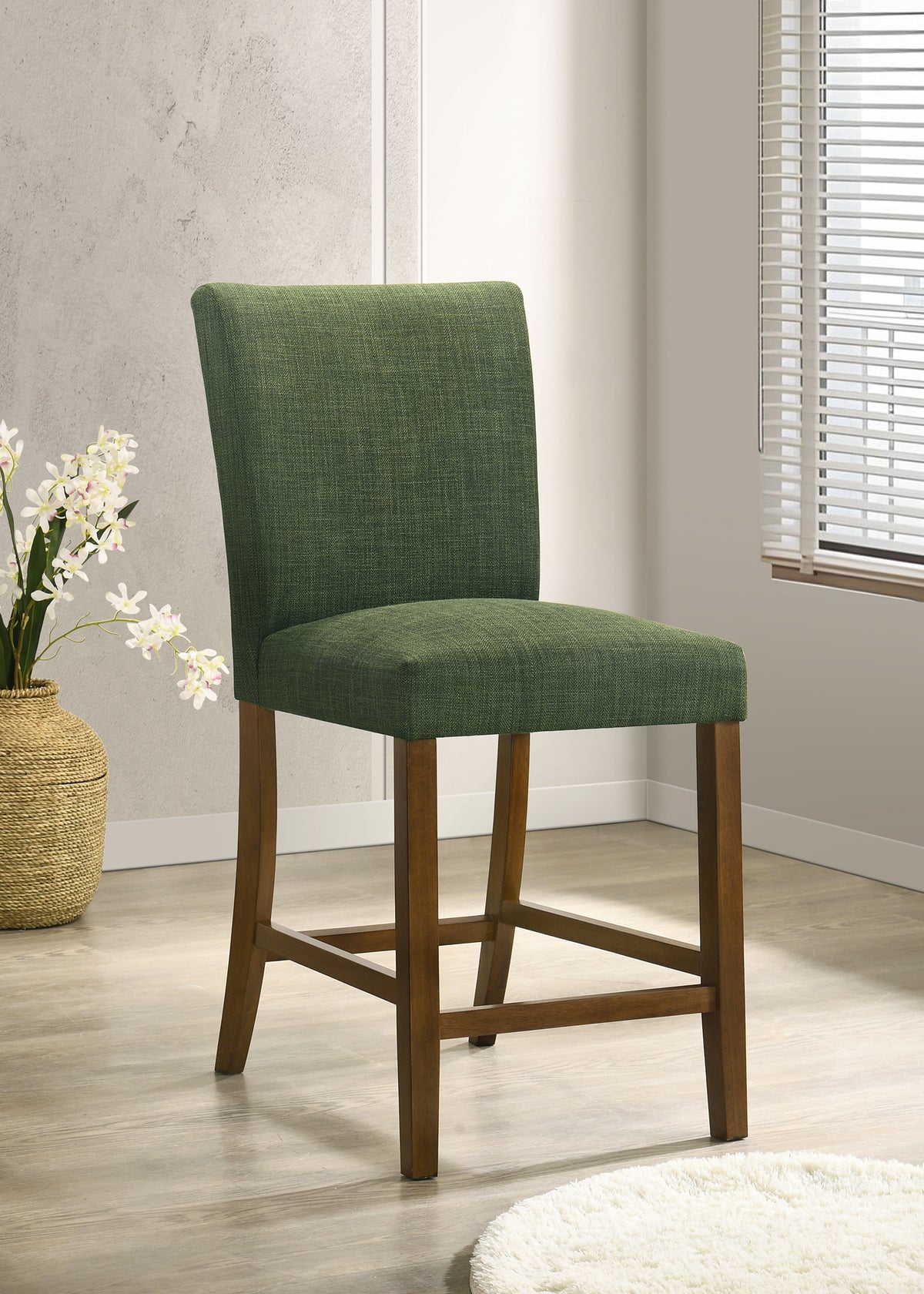 Paxton Upholstered Counter Height Dining Chair Green (Set of 2)