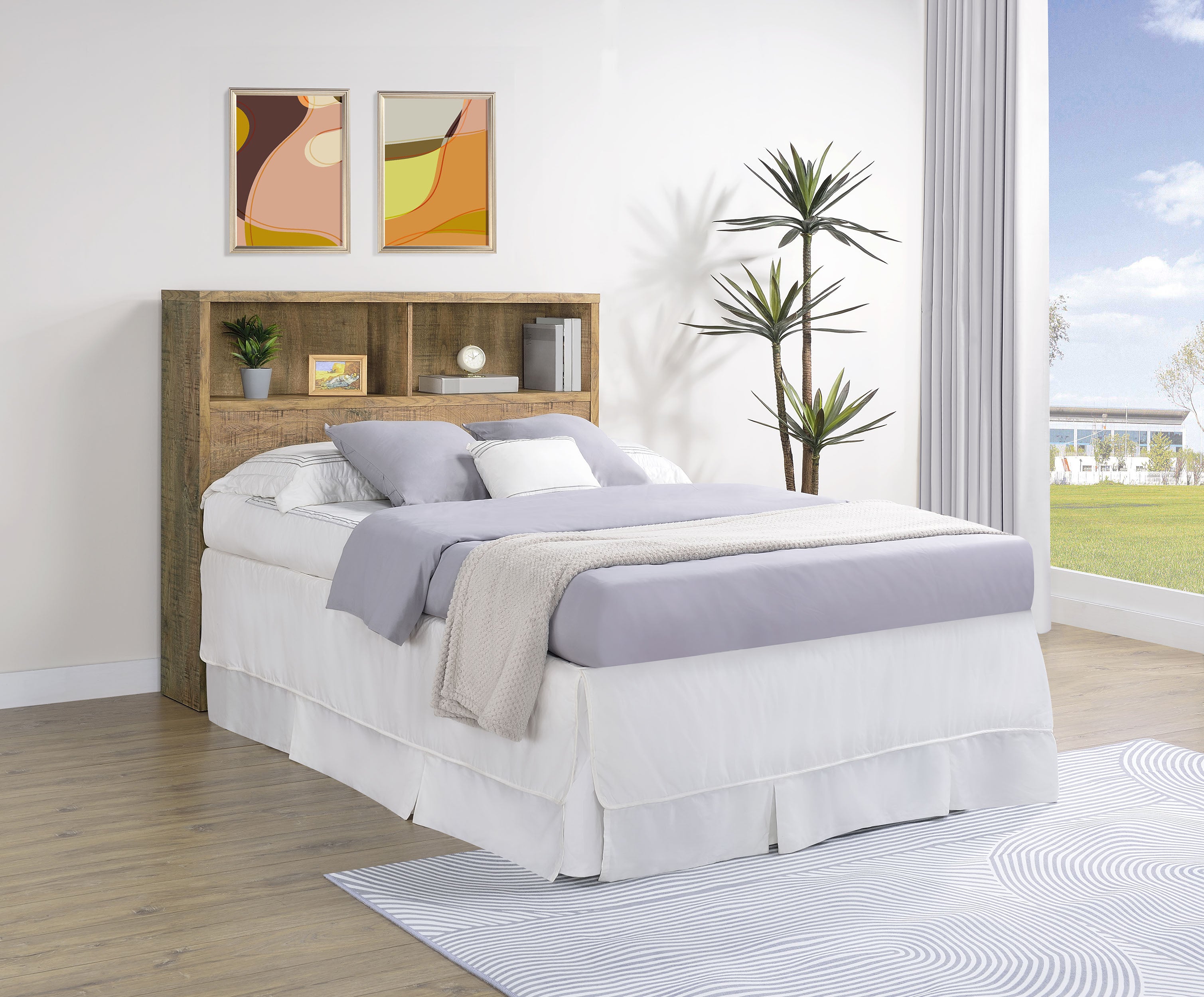 Westpark 49-inch Full Bookcase Headboard Mango