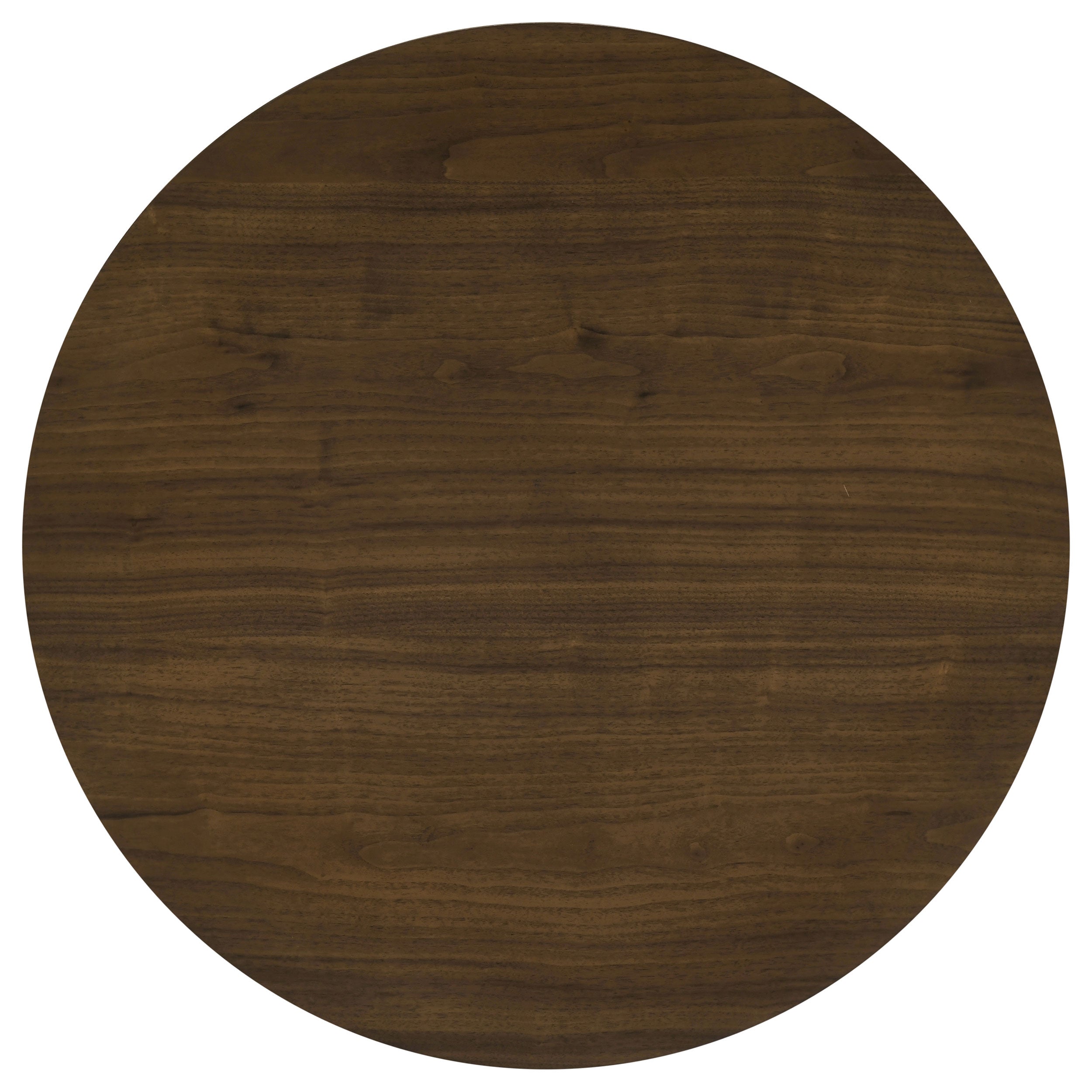 Hamlyn Round Fluted Occasional Cocktail Coffee Table Walnut