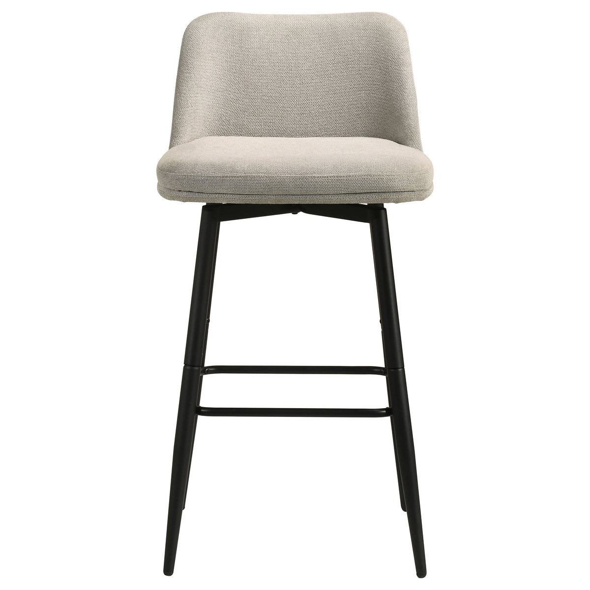 Mellor Fabric Upholstered Swivel Bar Chair Slate Brown (Set of 2)