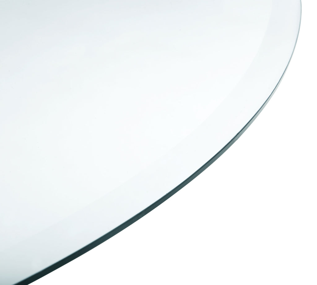 Glass Tops 48-inch 6mm Round Clear Tempered Glass Top