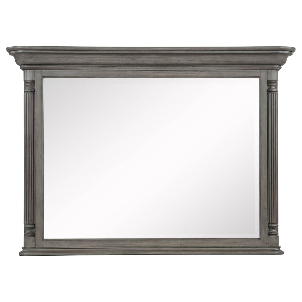 Cresswell Rectangular Dresser Mirror Weathered Taupe