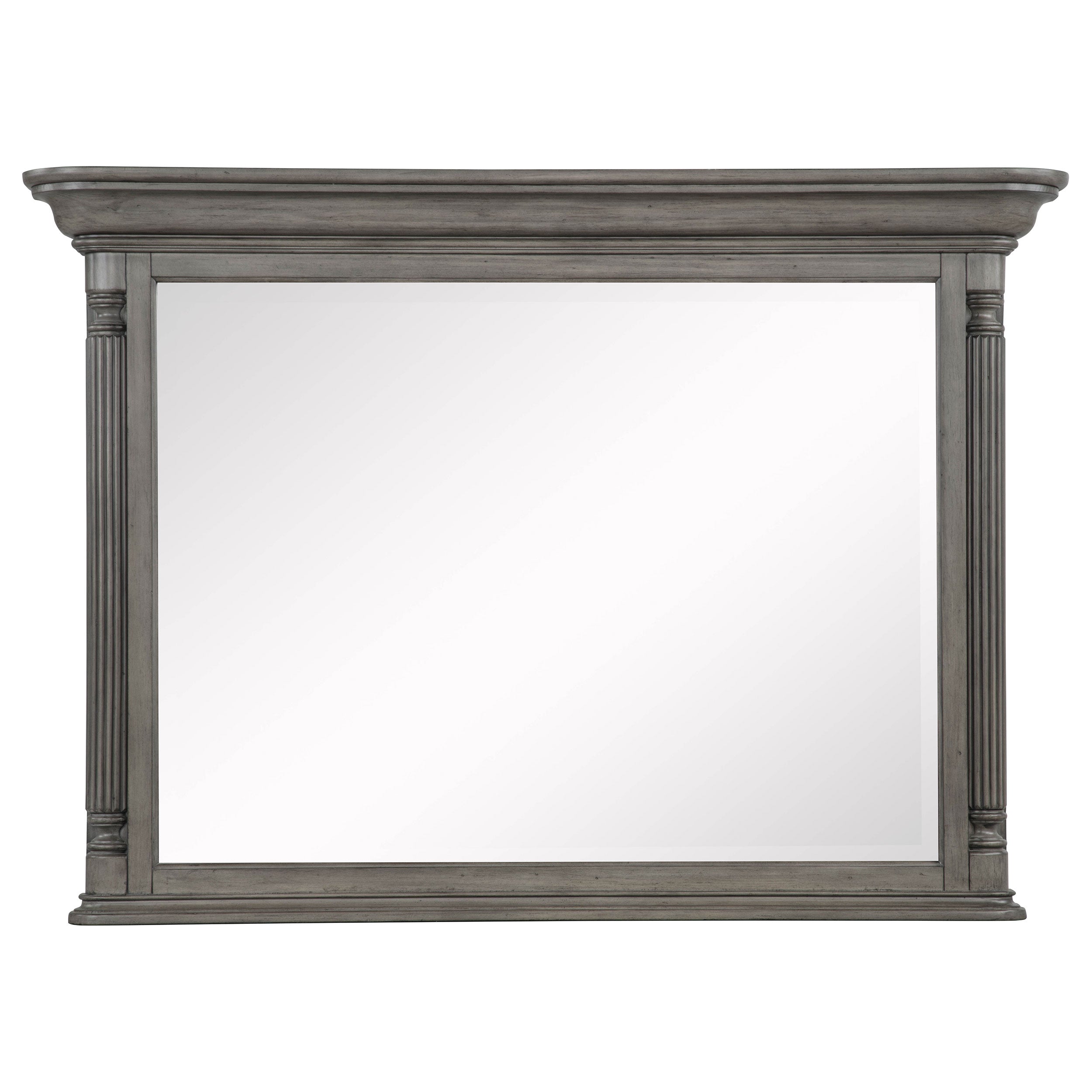 Cresswell Rectangular Dresser Mirror Weathered Taupe