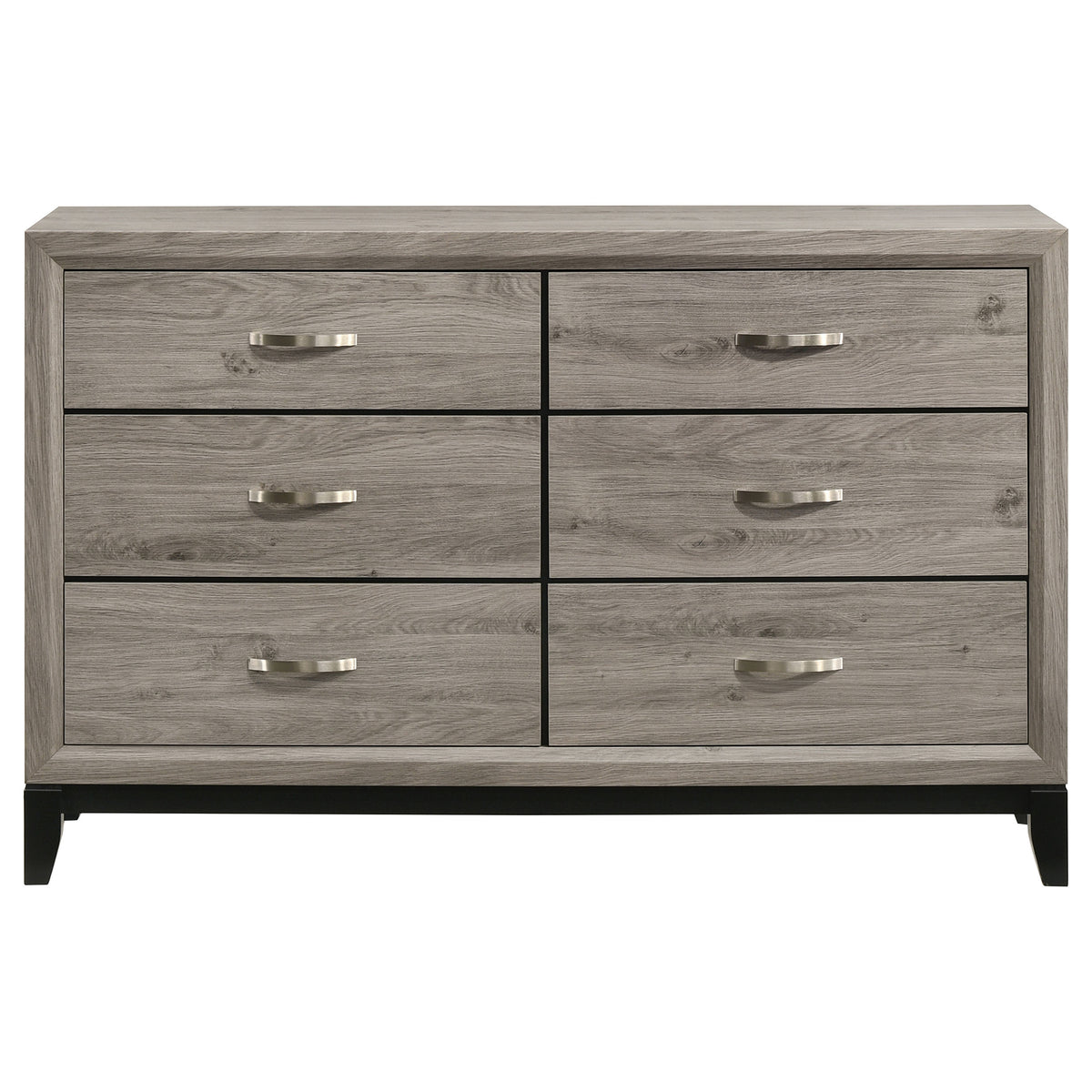 Valen 6-drawer Bedroom Dresser Cabinet Light Taupe