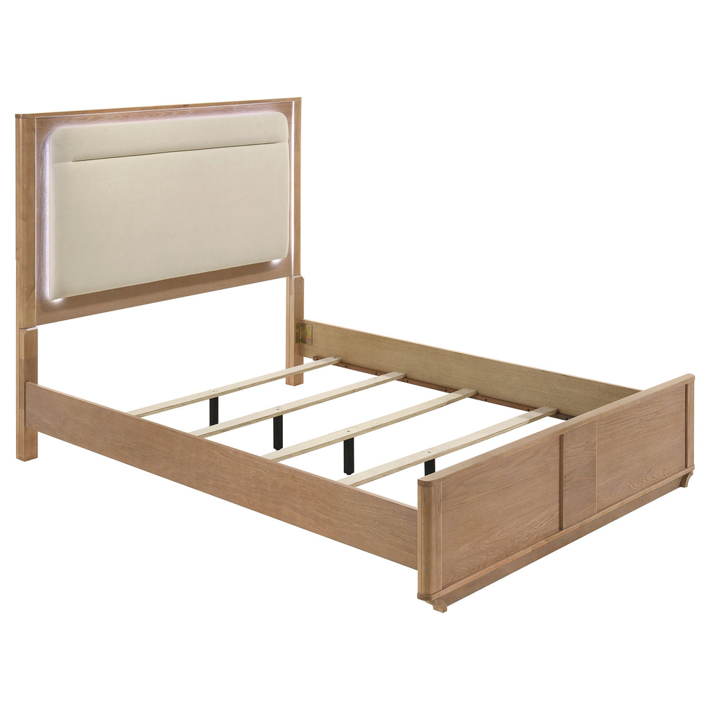 Leanne 5-piece Queen Bedroom Set Light Oak
