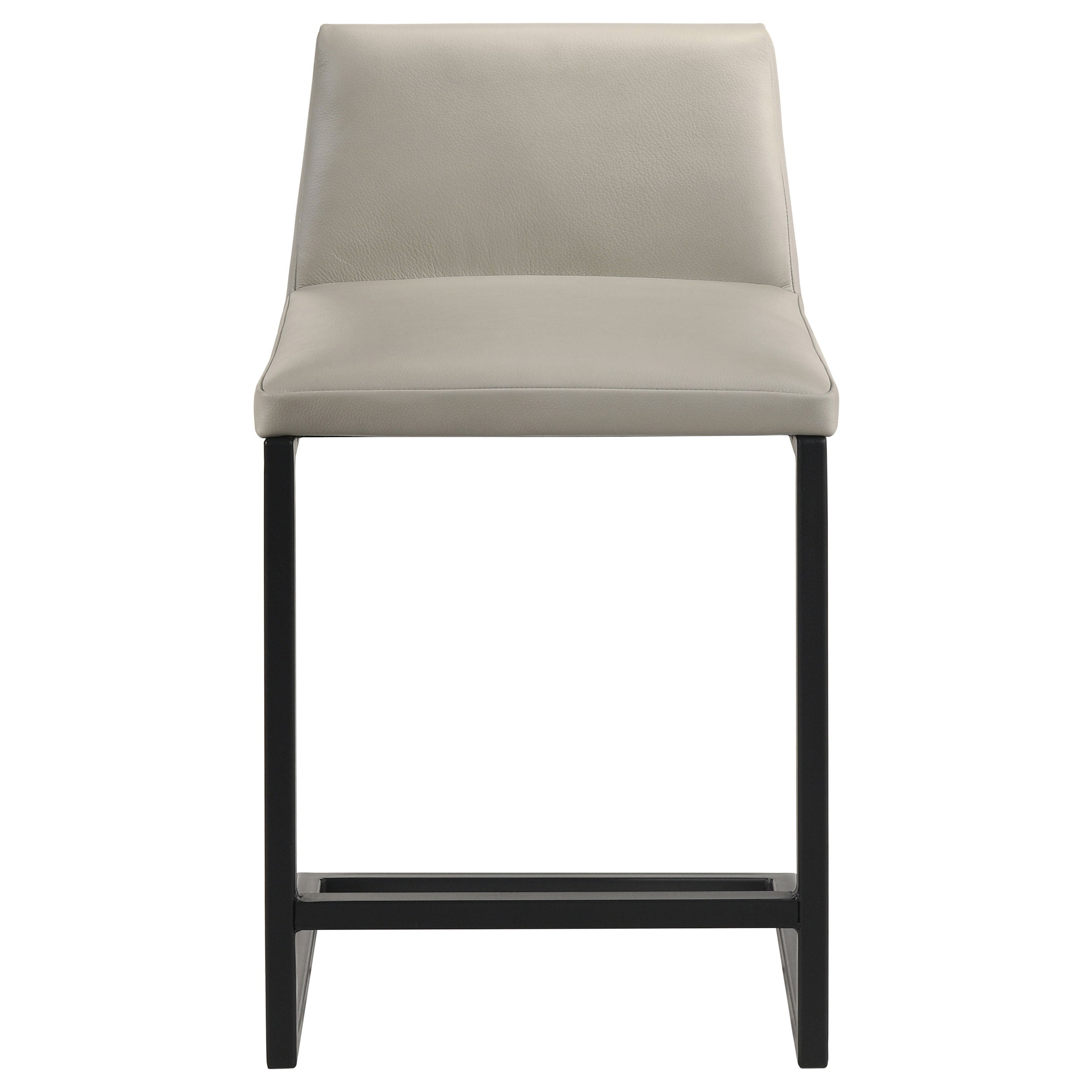 Vardon Genuine Leather Counter Height Chair Tan (Set of 2)