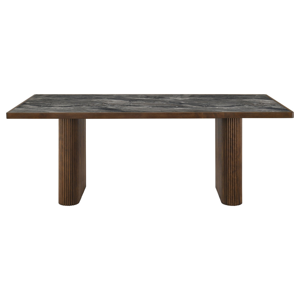 Parry 80-inch Smart Top Paladina Dining Table Dark Walnut
