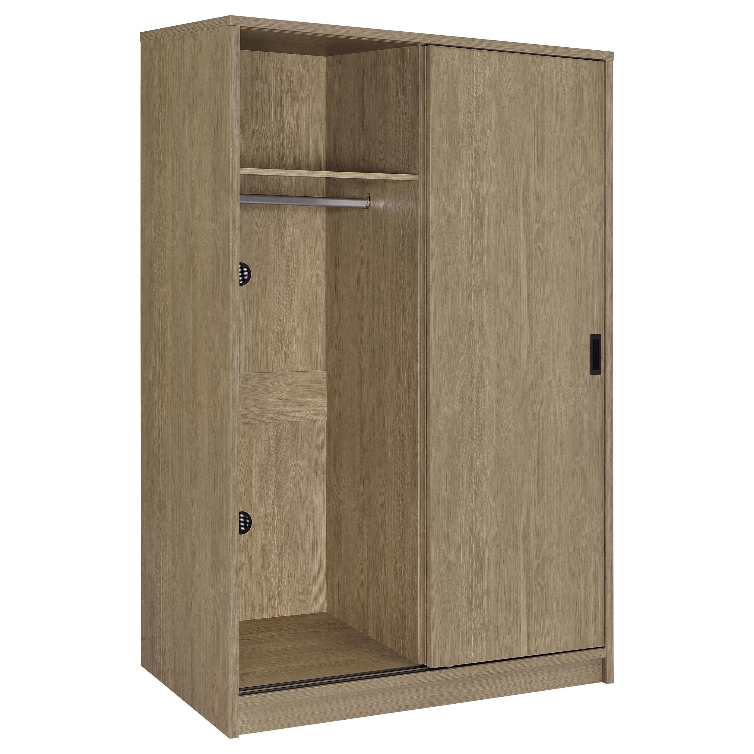 Noble 2-door Bedroom Wardrobe Storage Cabinet Armoire Latte