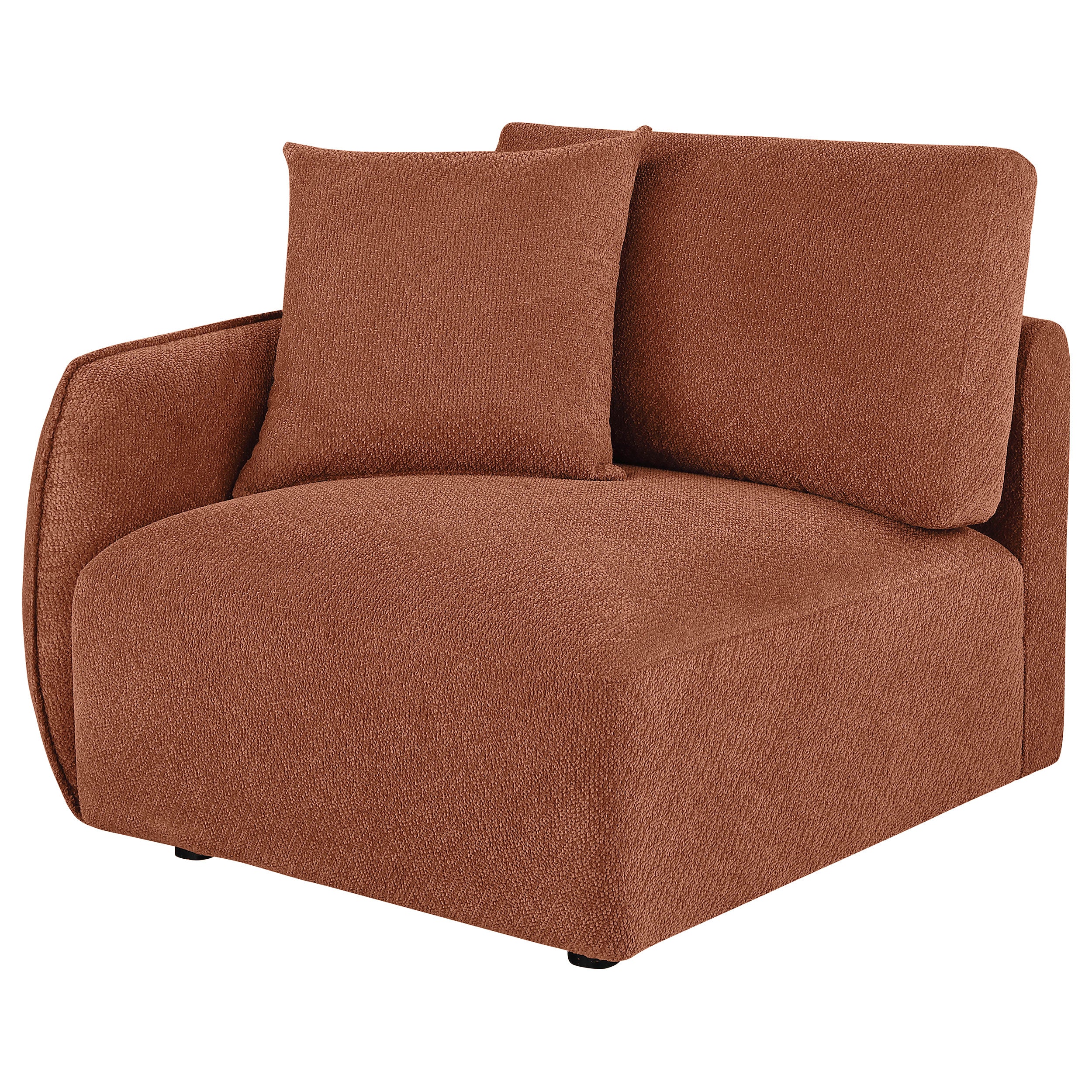 Elysia Fabric Upholstered Modular LAF Chair Coral