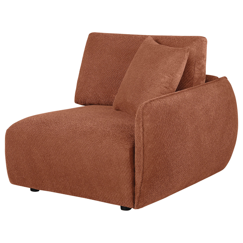 Elysia Fabric Upholstered Modular RAF Chair Coral