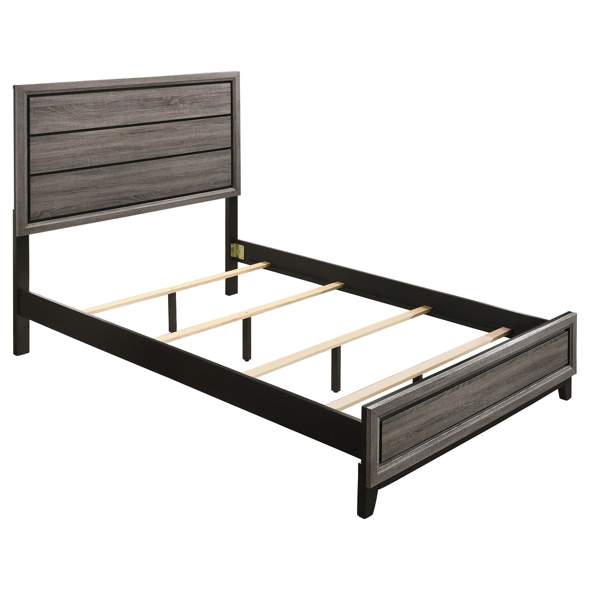 Watson Five-piece Full Bedroom Set Grey Oak
