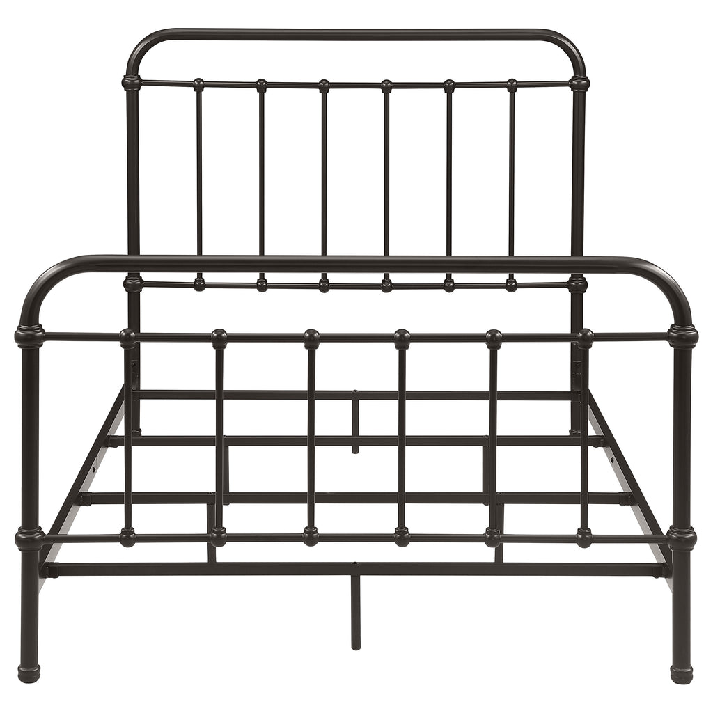 Livingston Metal Full Open Frame Bed Dark Bronze