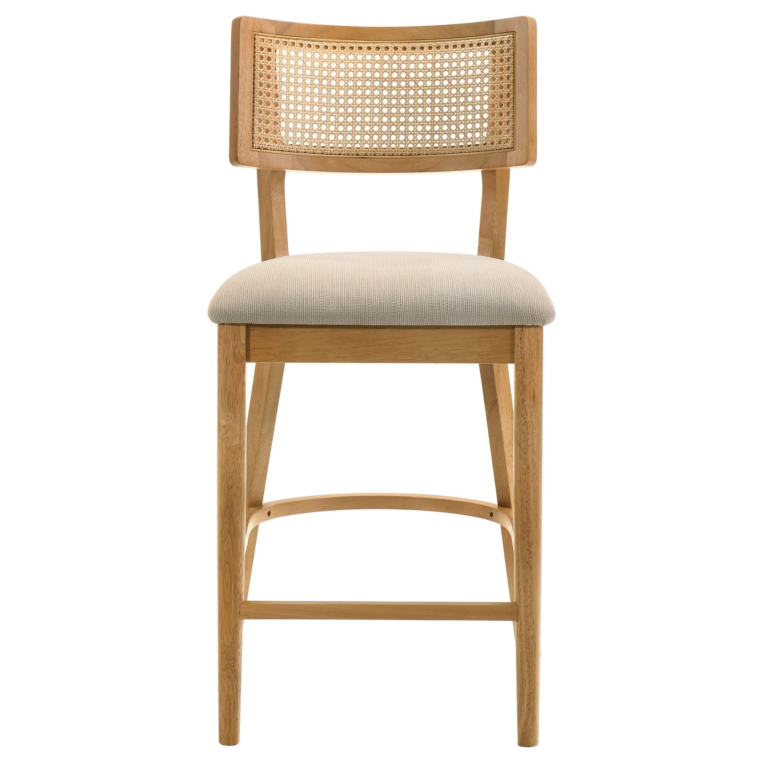 Fabra Cane Back Counter Height Chair Honey Wheat (Set of 2)