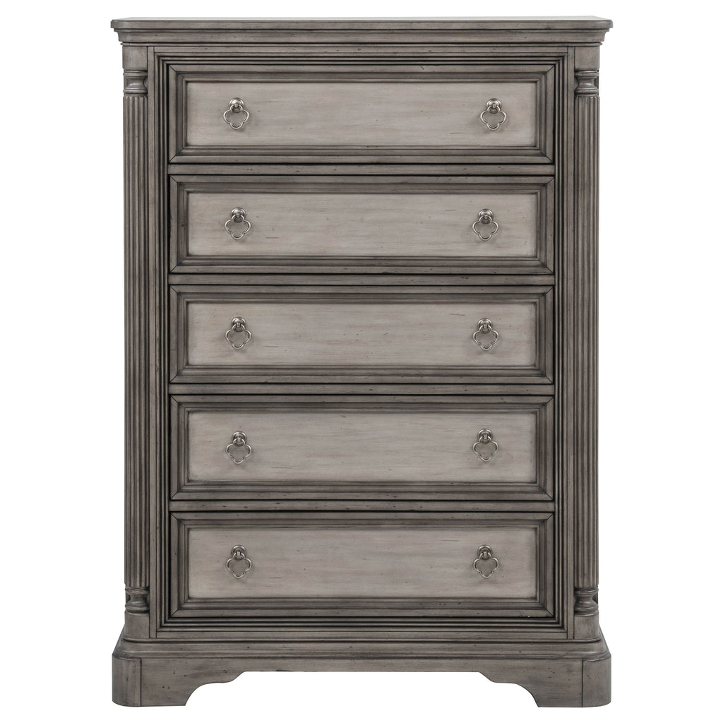Cresswell 5-drawer Chest of Drawers Weathered Taupe