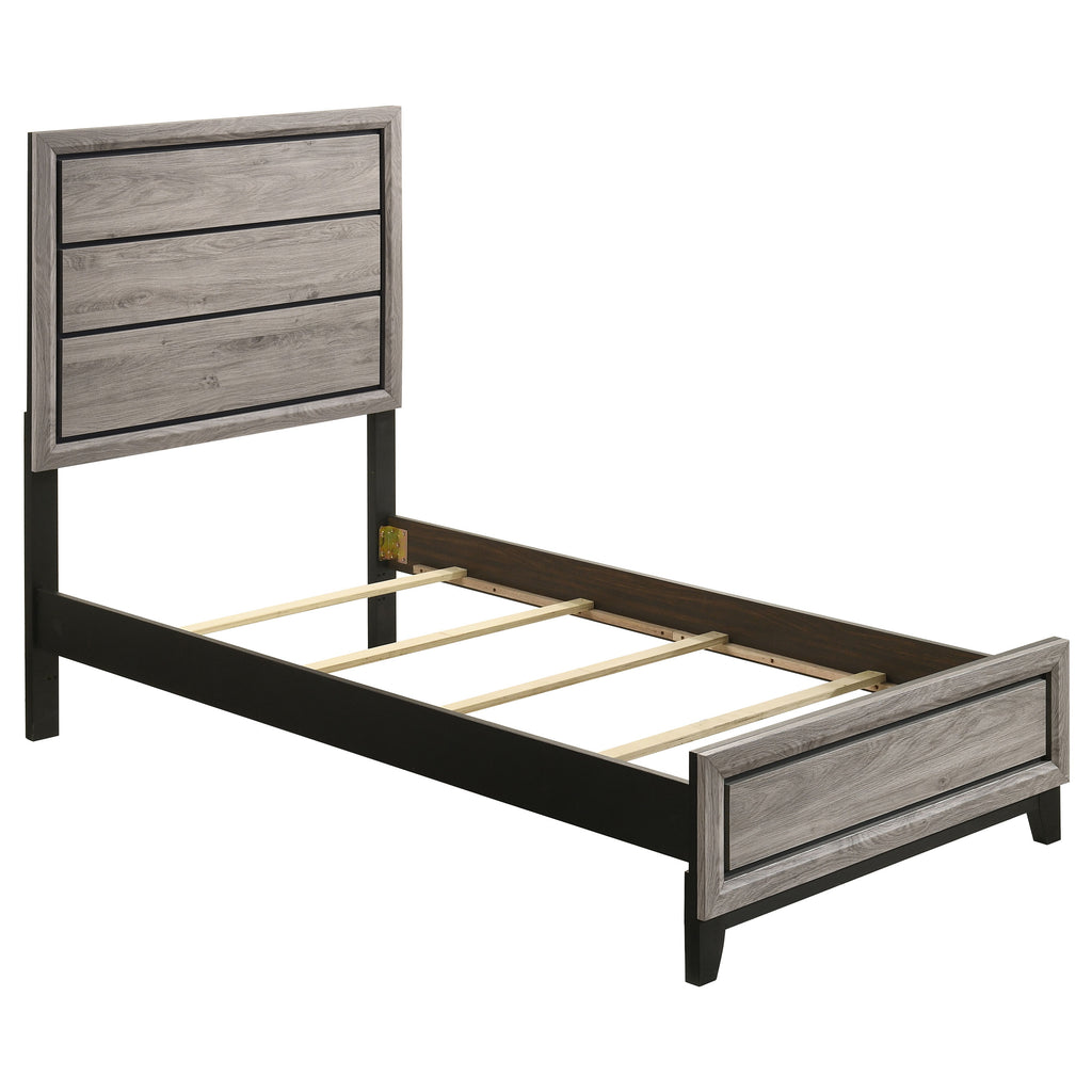 Valen Five-piece Twin Bedroom Set Light Taupe