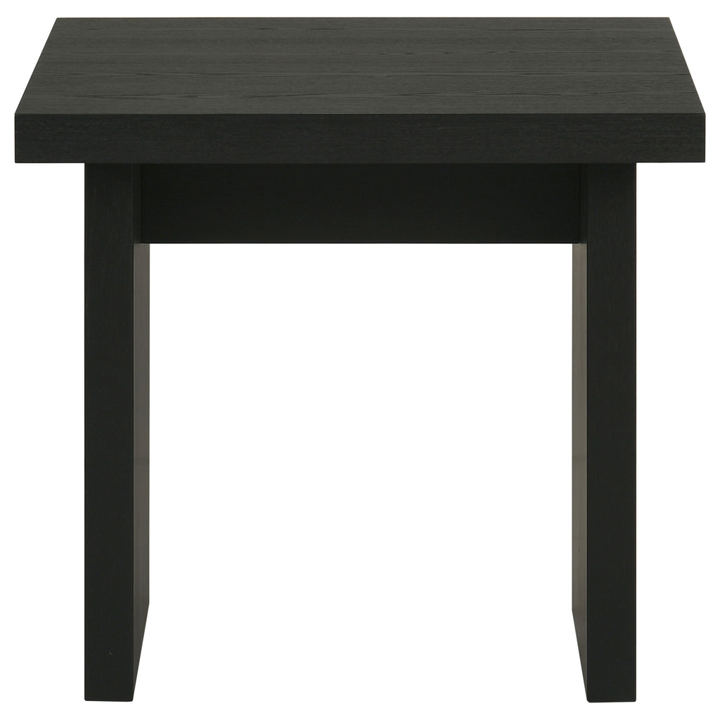 Decker Square Occasional Side End Table Black