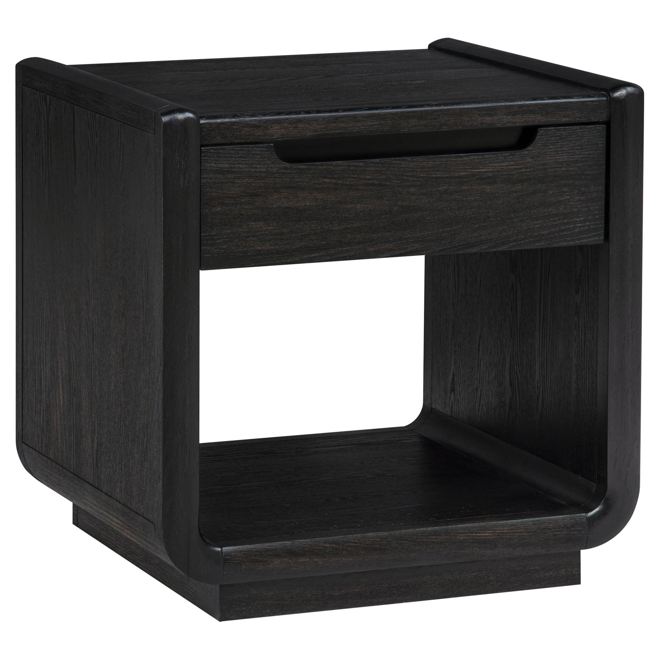 Leandro 2-piece Wood Coffee and End Table Set Burnished Black