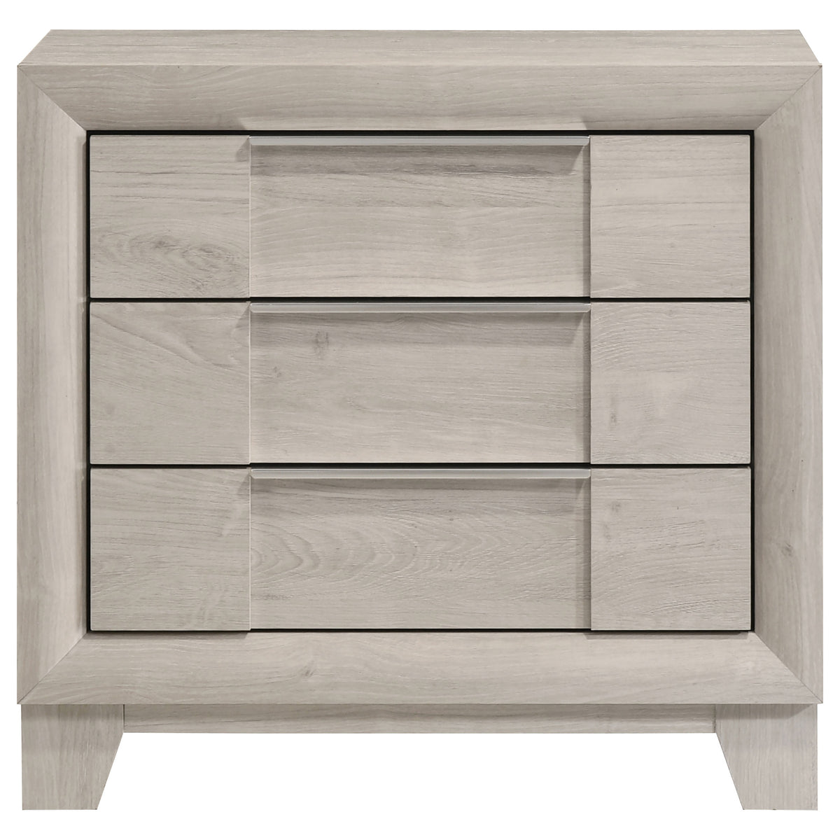 Farre 2-drawer Nightstand Bedside Table Washed Grey