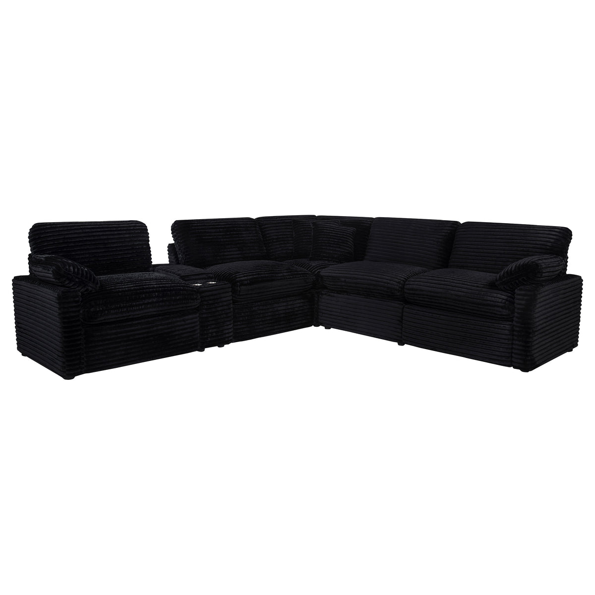 Collins 6-piece Modular Power Reclining Sectional Black