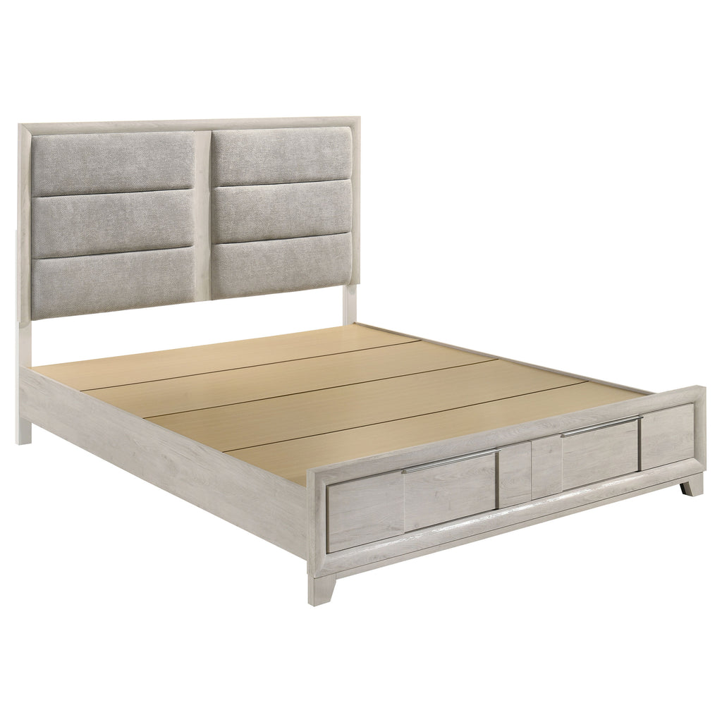 Farre 4-piece Eastern King Bedroom Set Washed Grey