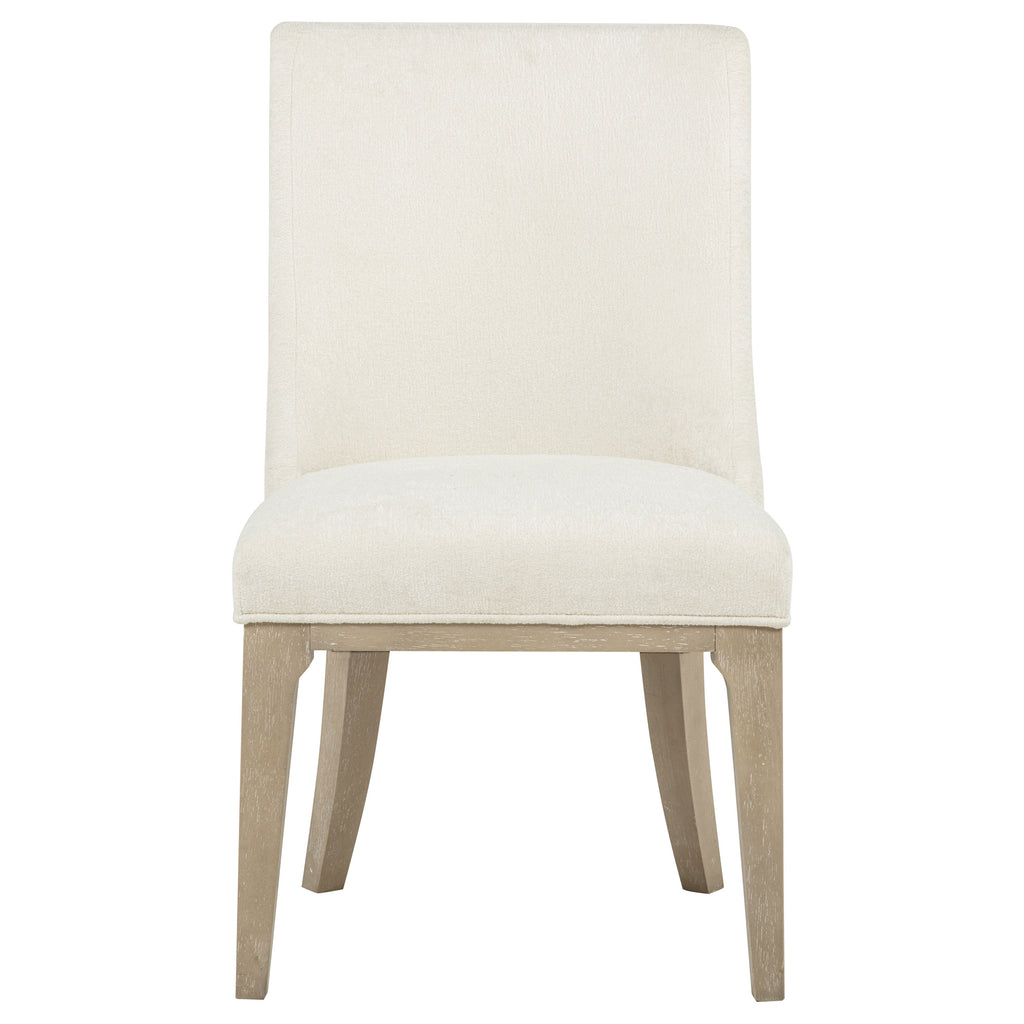 Lucaire Arched Upholstered Dining Side Chair Cream (Set of 2)