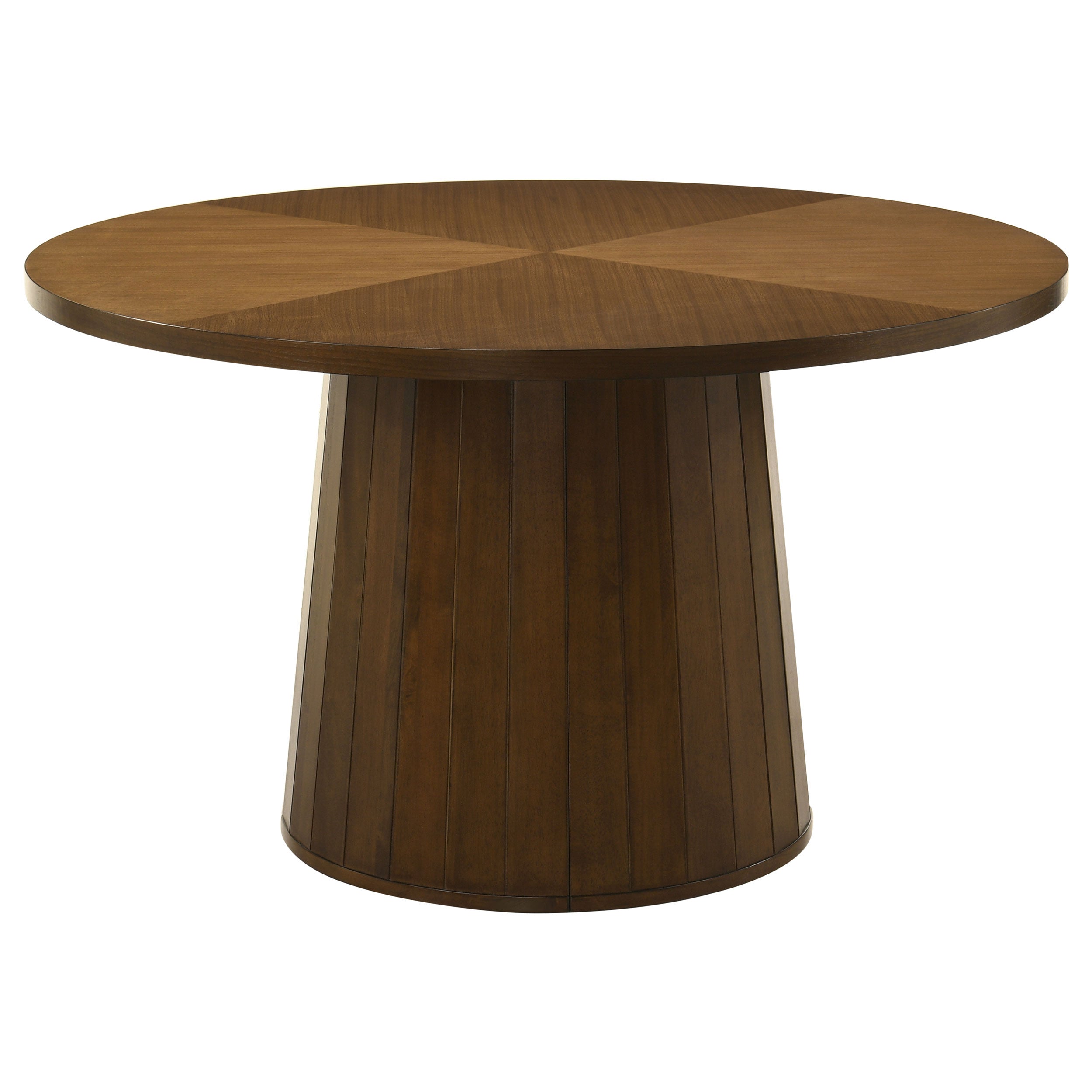 Galindo 5-piece 52-inch Round Dining Set Light Grey and Walnut