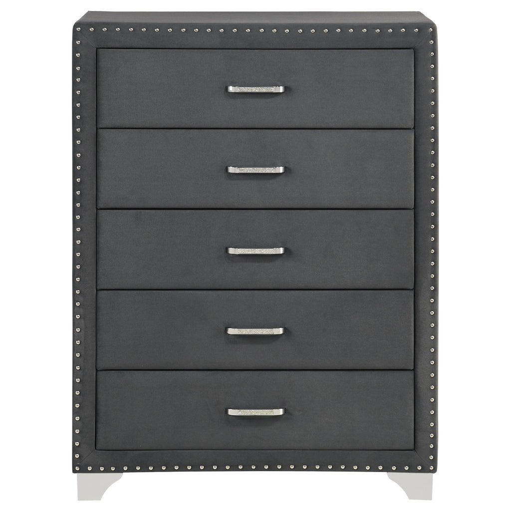 Melody 5-drawer Bedroom Chest Grey